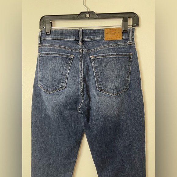 Lucky Brand AVA Skinny Raw Hem Distressed Jeans Women’s Size 4 - Picture 5 of 14